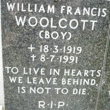 WOOLCOTT William Francis 1919-1991
