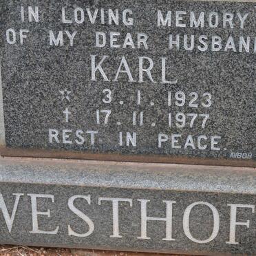 WESTHOFF Karl 1923-1977