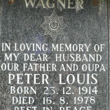 WAGNER Peter Louis 1914-1978