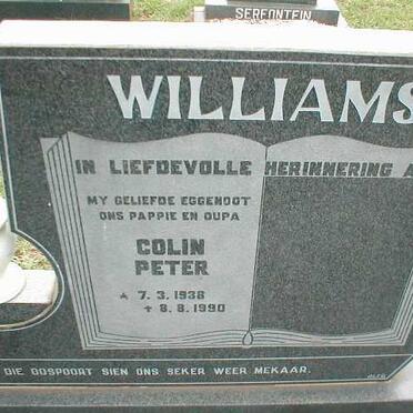 WILLIAMS Colin Peter 1938-1990