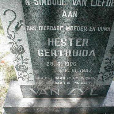 ZYL Hester Gertruida, van 1906-1987