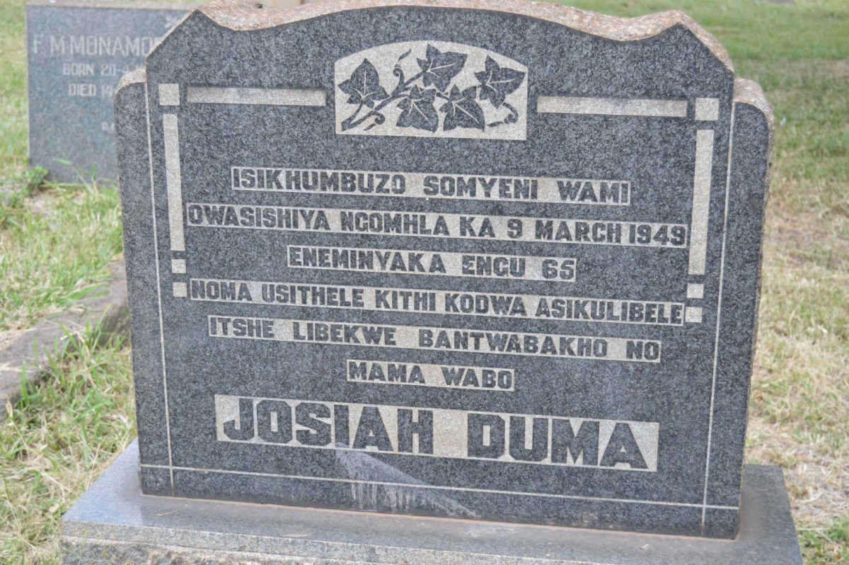 DUMA Josiah -1949