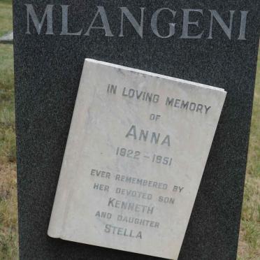 MLANGENI Anna 1922-1951