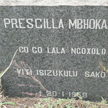 MBHOKANE Prescilla -1958