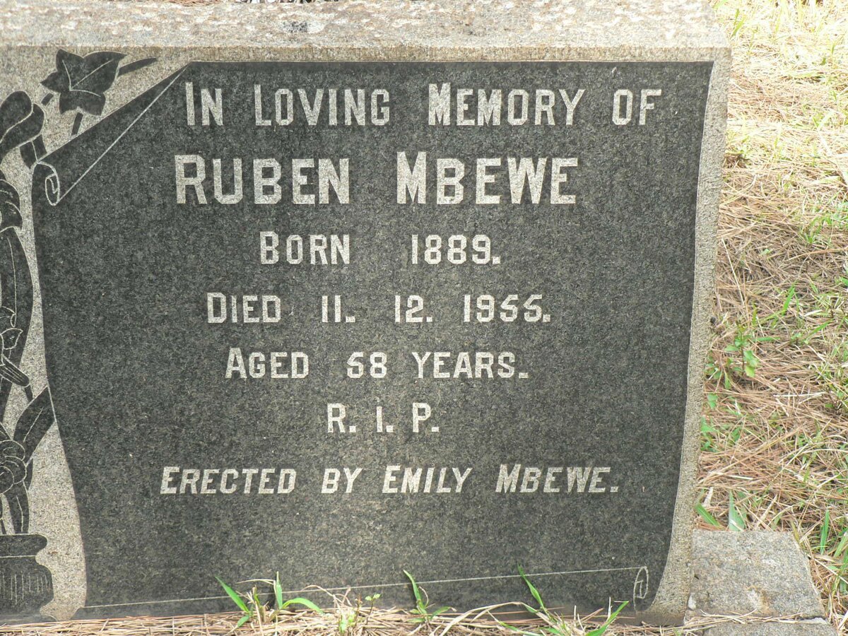 MBEWE Ruben 1889-1955