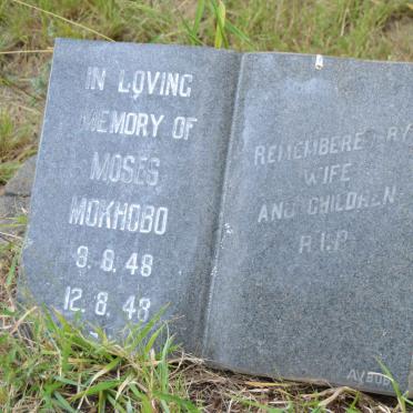 MOKHOBO Moses 1948-1948