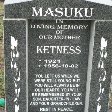 MASUKU Ketness 1921-1956