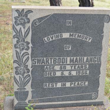 MAHLANGU Swartbooi -1956