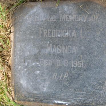 MASINGA Fredricka L. -1951