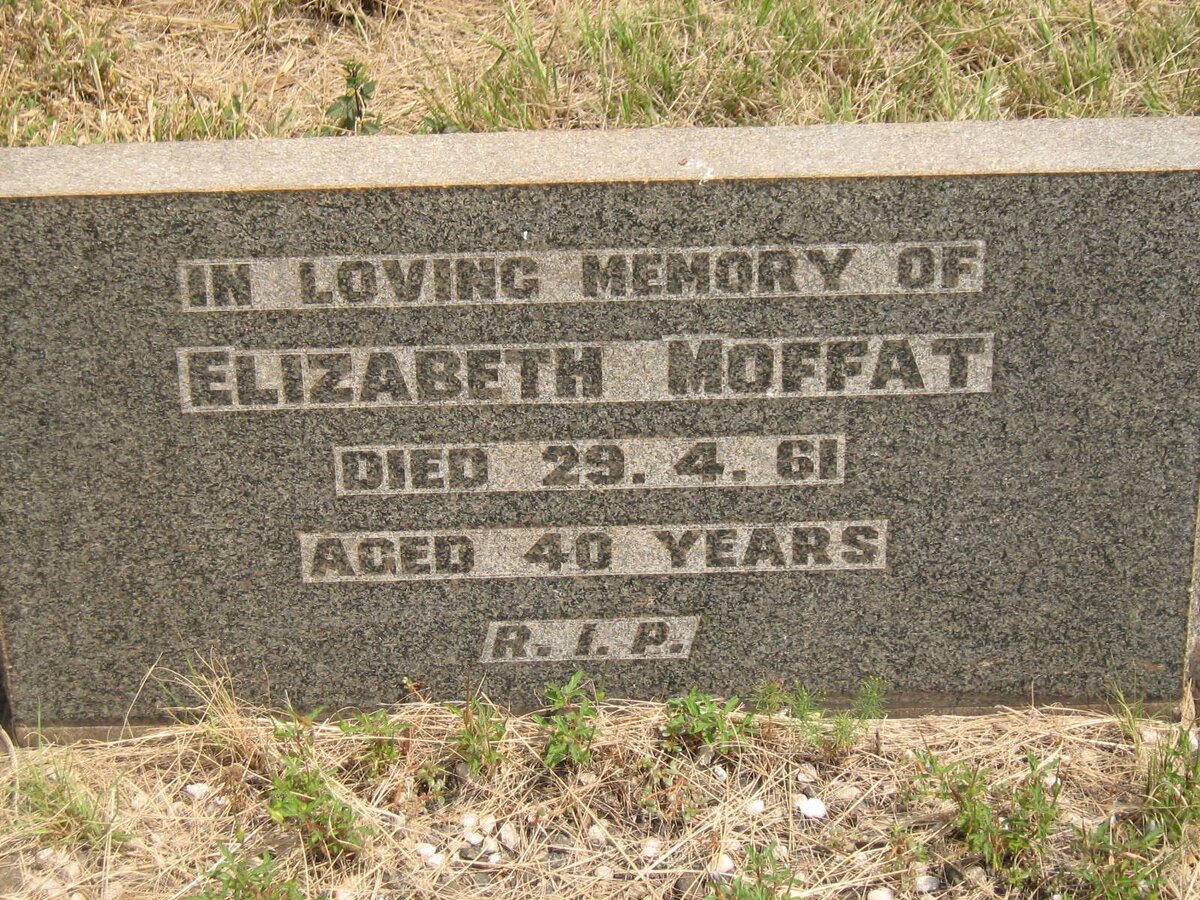 MOFFAT Elizabeth -1961