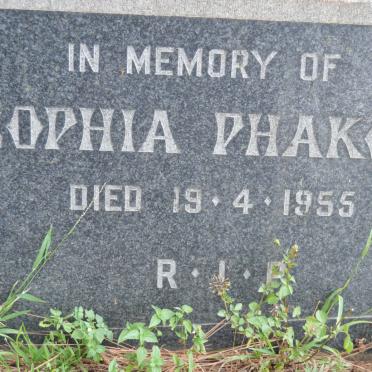 PHAKOE Sophia -1955