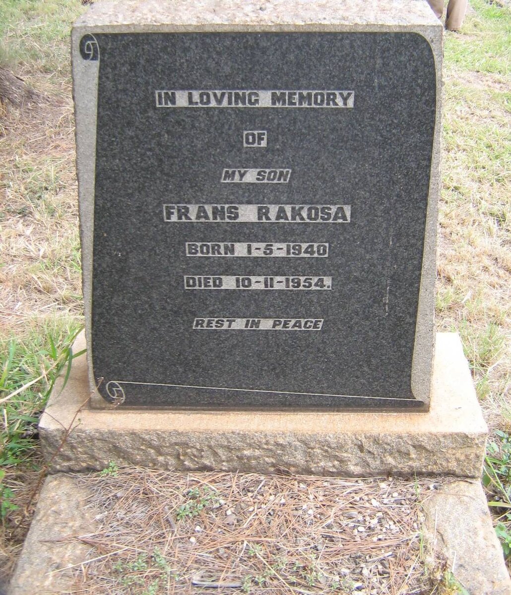 RAKOSA Frans 1940-1954