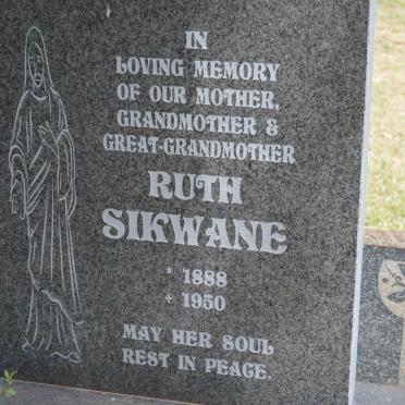 SIKWANE Ruth 1888-1950