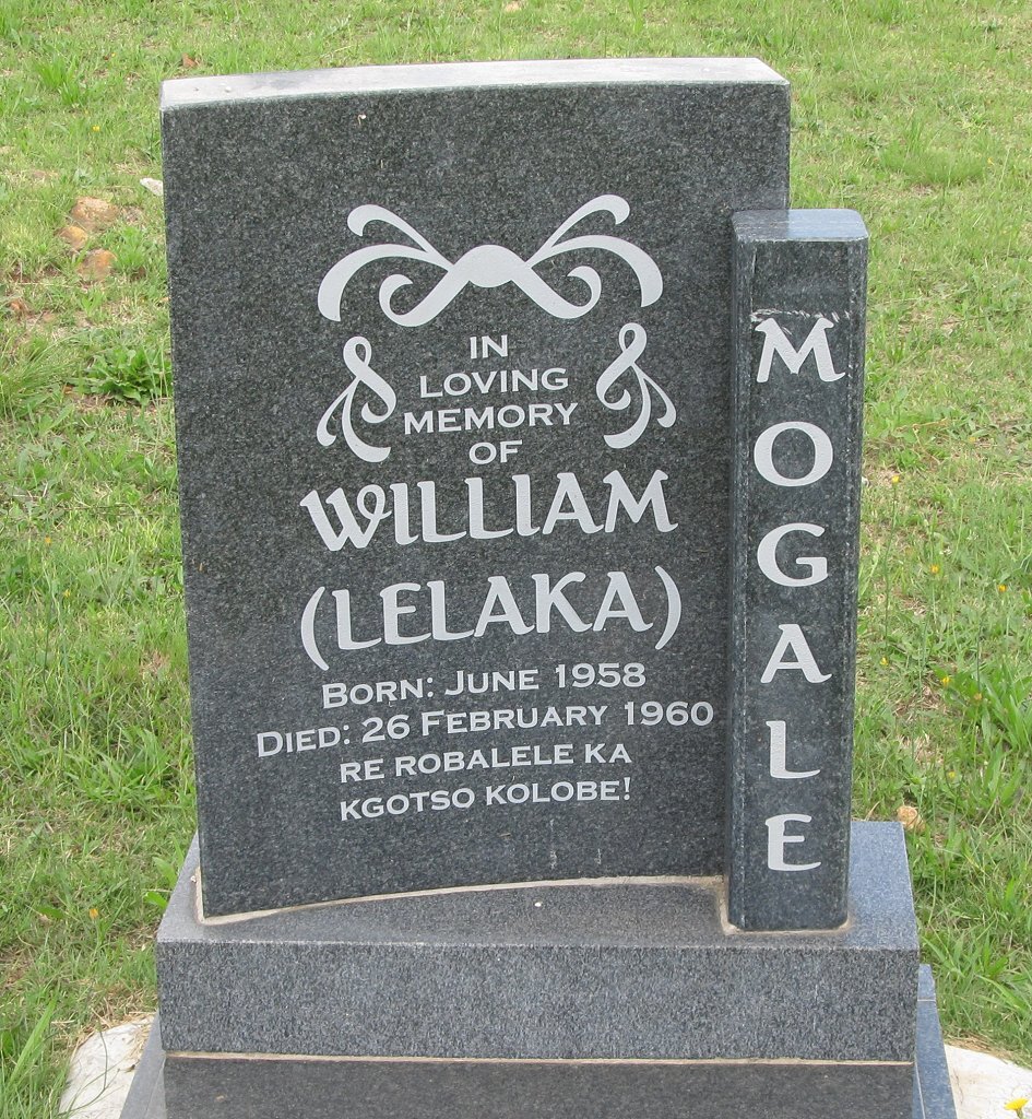 MOGALE William 1958-1960