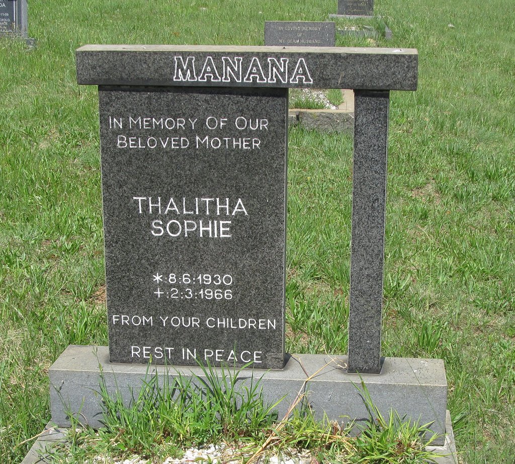 MANANA Thalitha Sophie 1930-1966