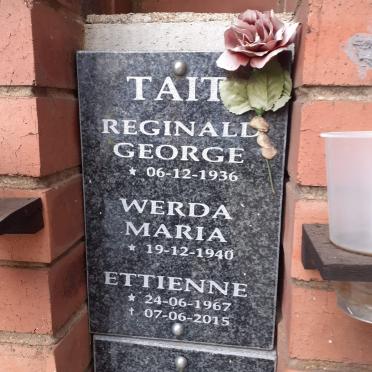 TAIT Reginald George 1936- &amp; Werda Maria 1940- :: TAIT Ettienne 1967-2015