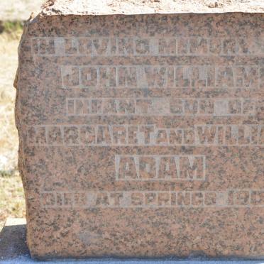 ADAM John William -1905