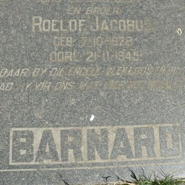 BARNARD Roelof Jacobus 1928-1945