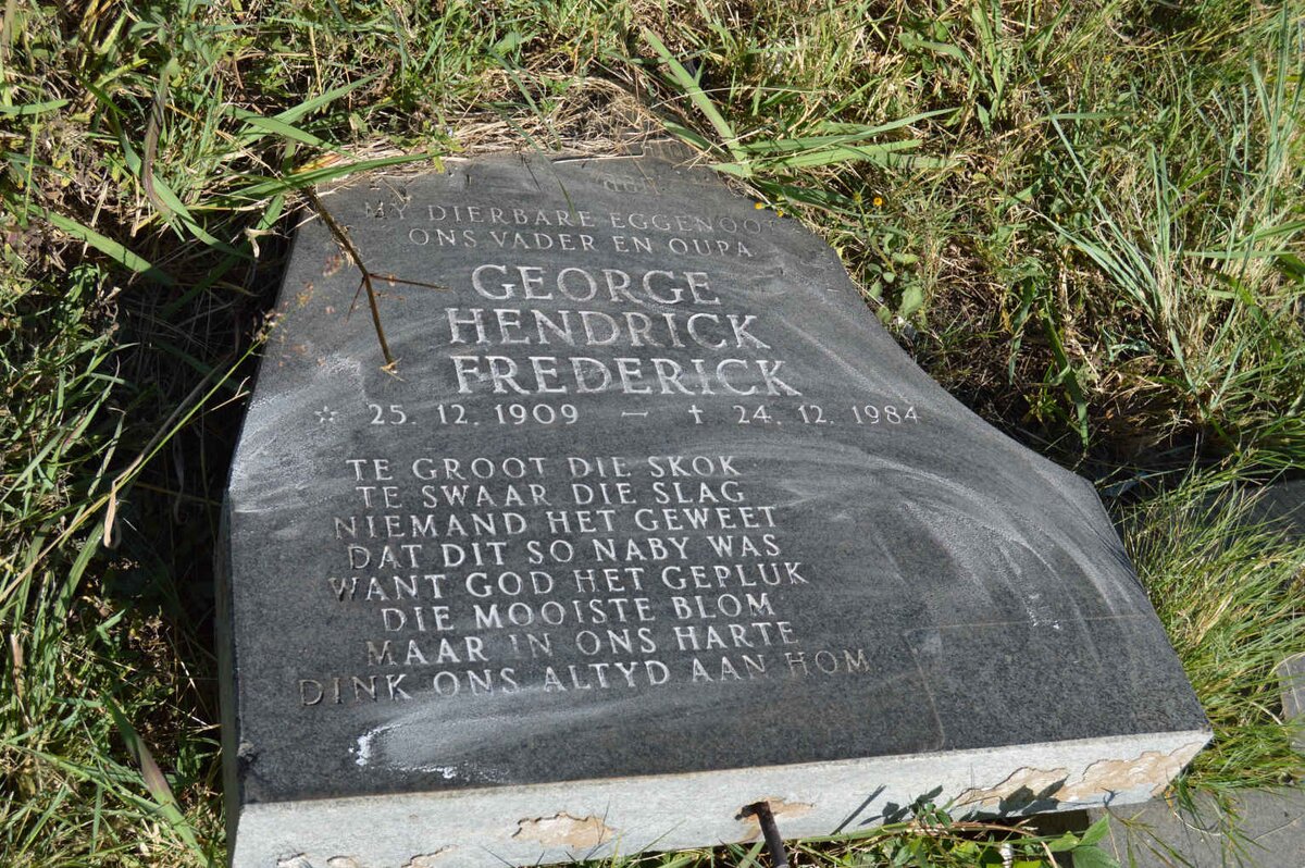 BADENHORST George Hendrick Frederick 1909-1984