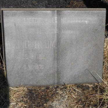 BLOM O.J.C. 1881-1970