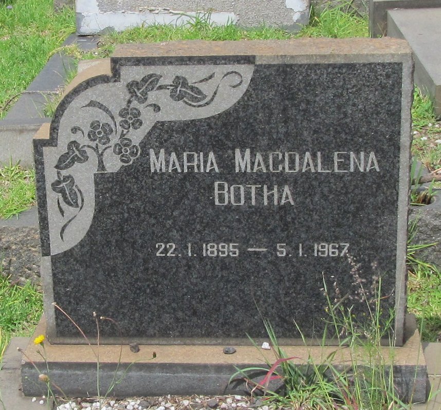 BOTHA Maria Magdalena 1895-1967
