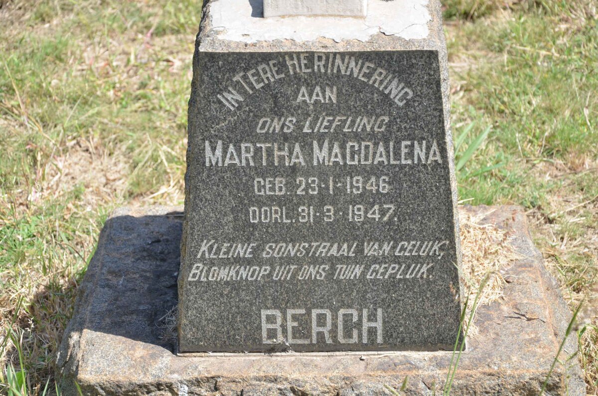 BERGH Martha Magdalena 1946-1947