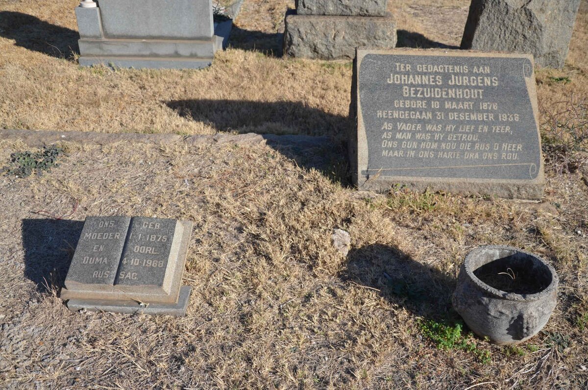 BEZUIDENHOUT Johannes Jurgens 1876-1936 &amp; ? 1875-1968