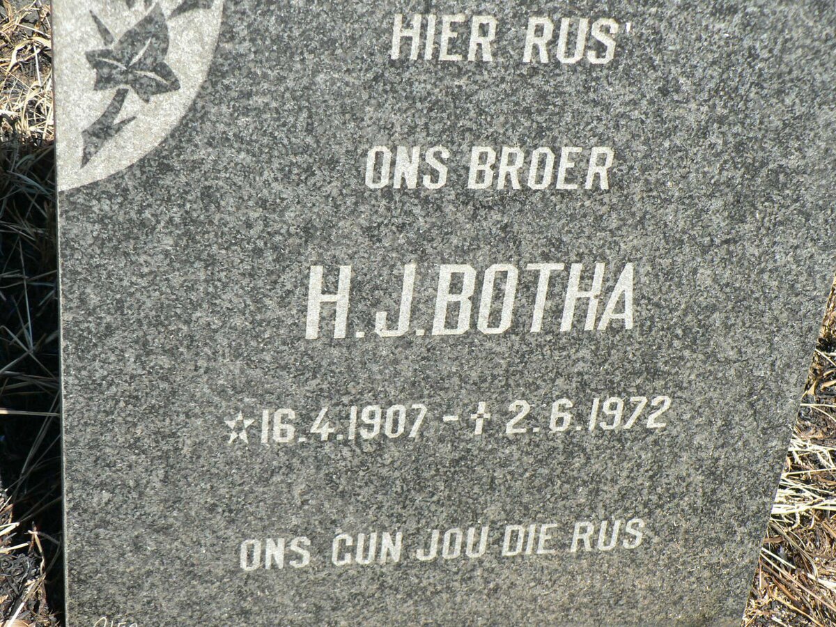 BOTHA H.J. 1907-1972