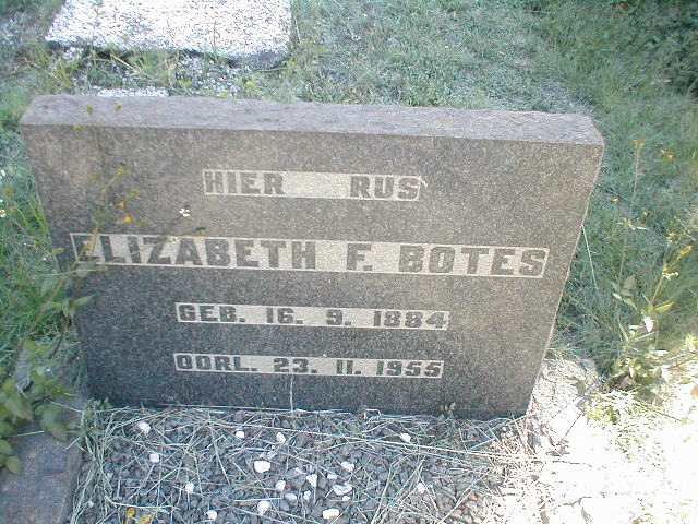 BOTES Elizabeth F. 1884-1955
