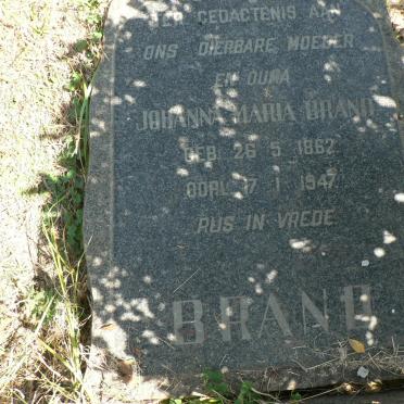 BRAND Johanna Maria 1862-1947