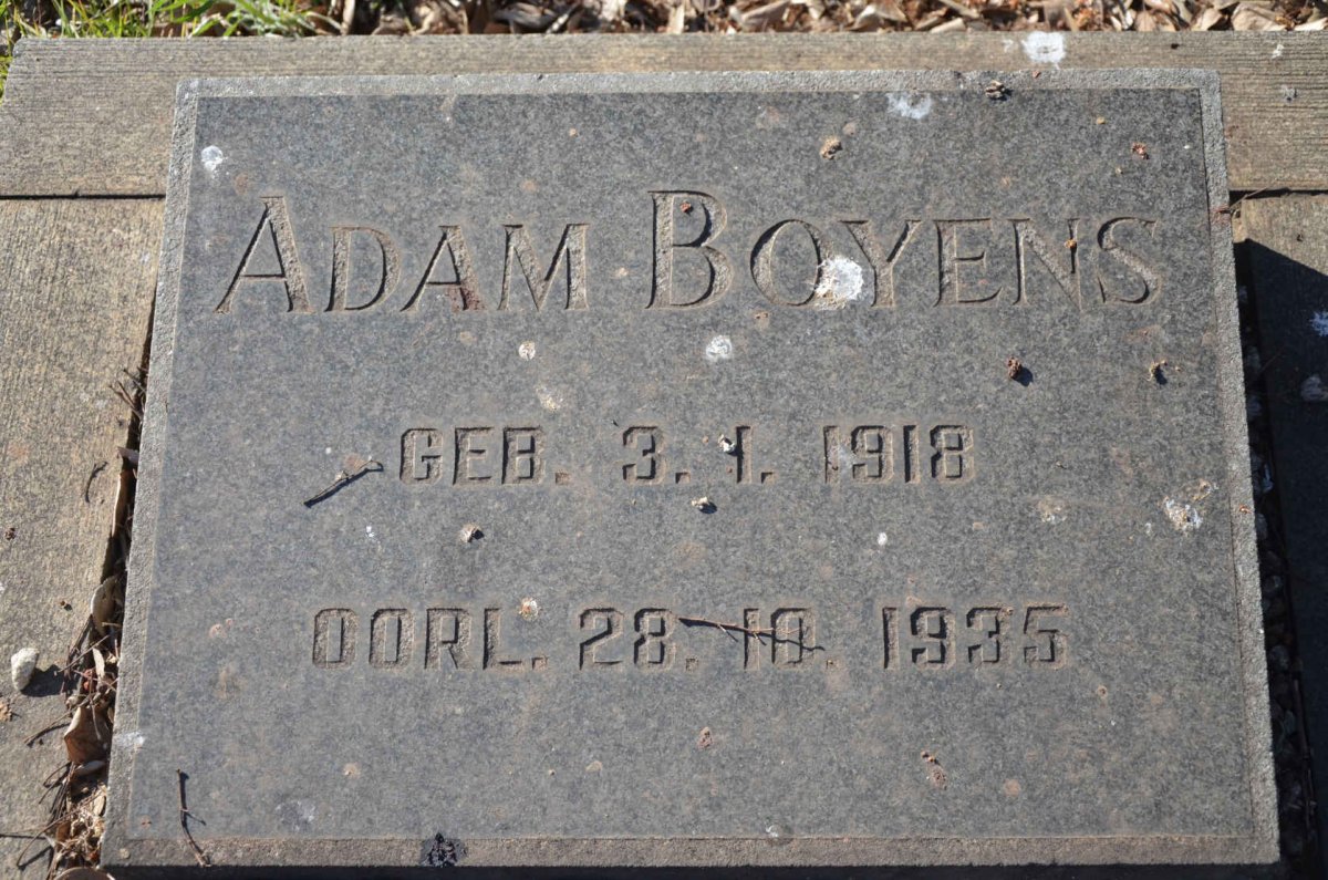 BOYENS Adam 1918-1935