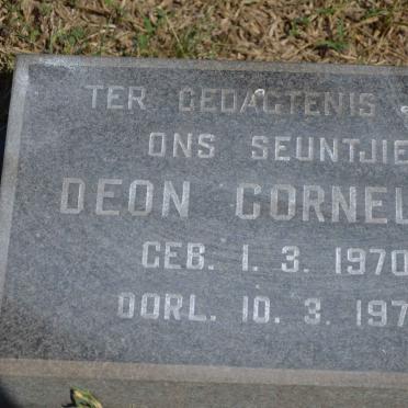 CORNELIUS Deon 1970-1975