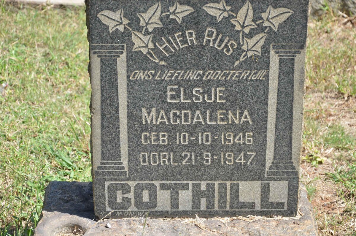 COTHILL Elsje Magdalena 1946-1947