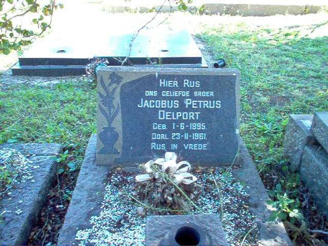 DELPORT Jacobus Petrus 1895-1961