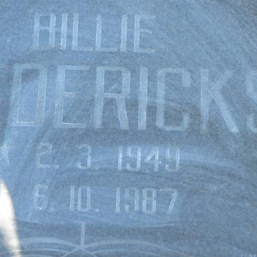 DIEDERICKS Billie 1949-1987