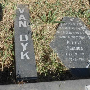 DYK Aletta Johanna, van 1911-1989