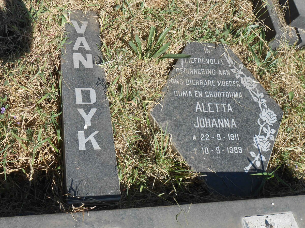 DYK Aletta Johanna, van 1911-1989
