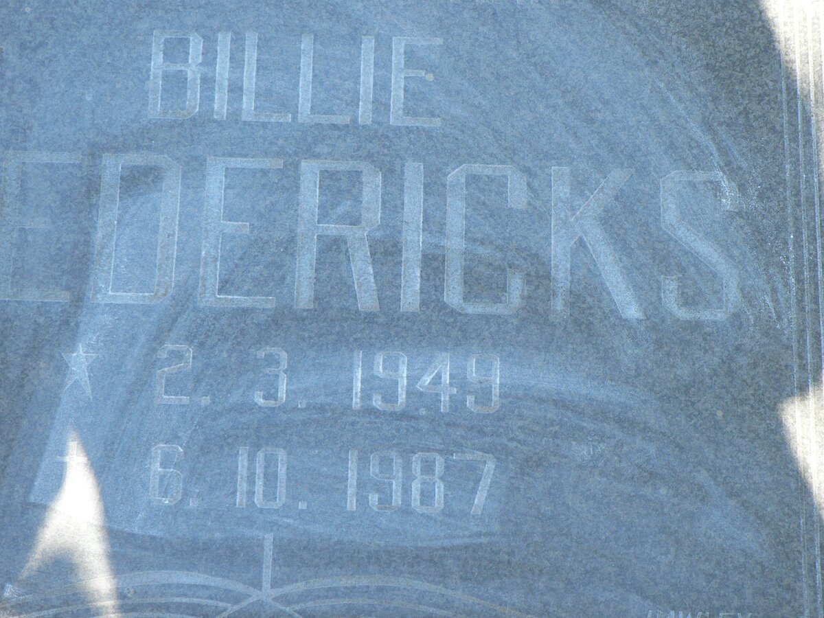 DIEDERICKS Billie 1949-1987