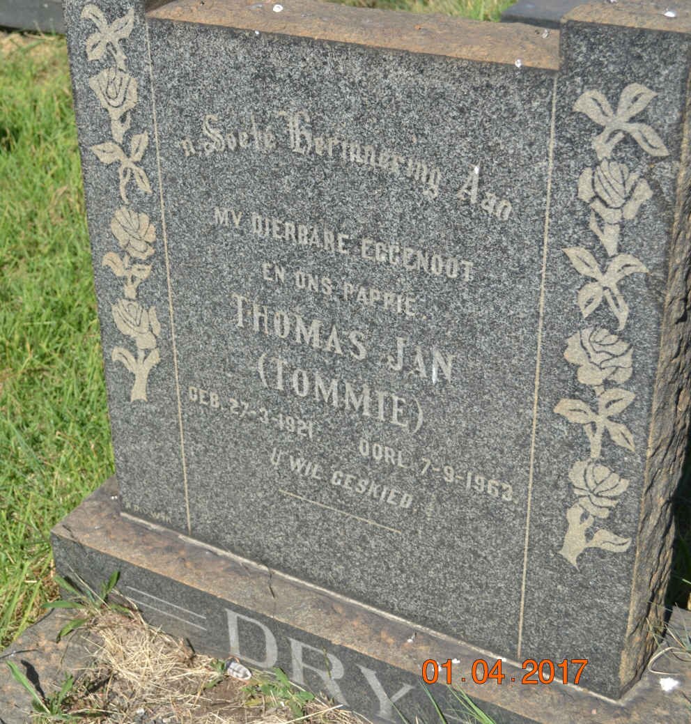 DRY Thomas Jan 1921-1963