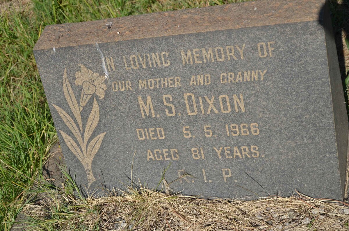 DIXON M.S. -1966