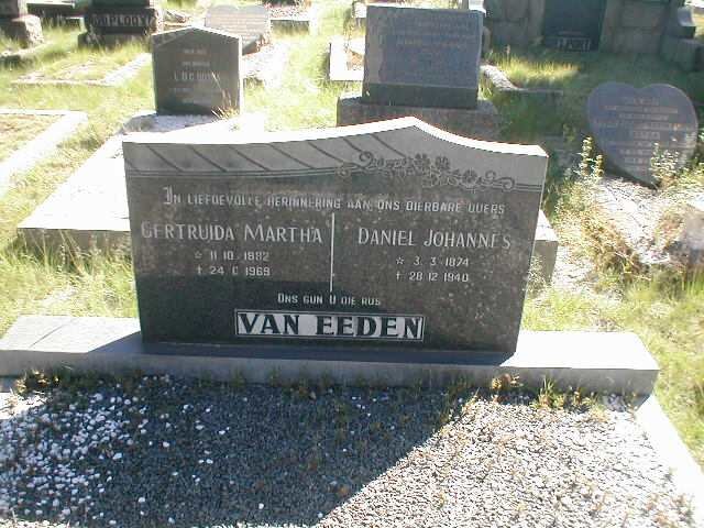 EEDEN Daniel Johannes, van 1874-1940 &amp; Gertruida Martha 1882-1969