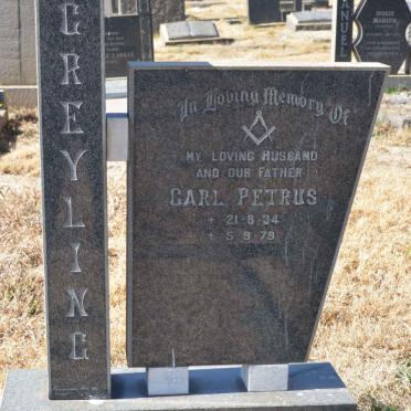 GREYLING Carl Petrus 1934-1979