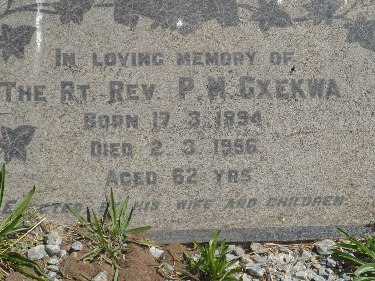 GXEKWA P.M. 1894-1956