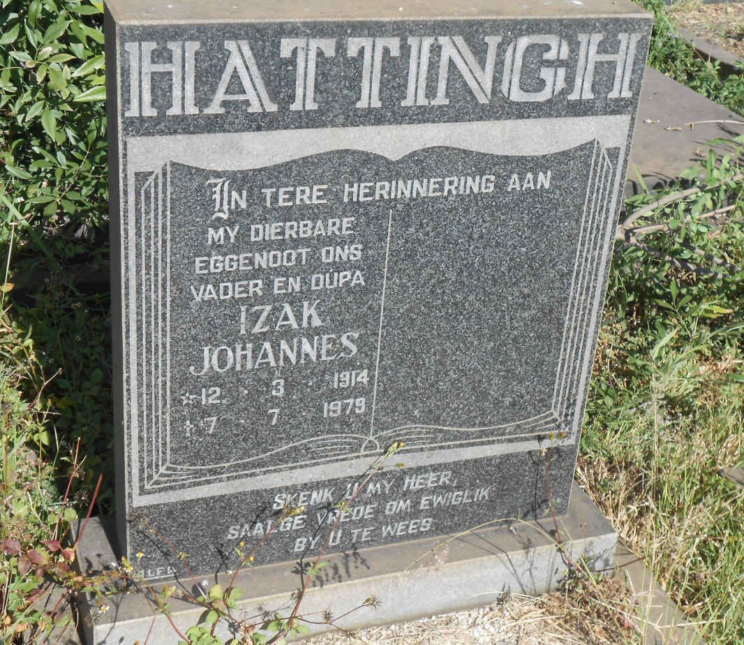 HATTINGH Izak Johannes 1914-1979