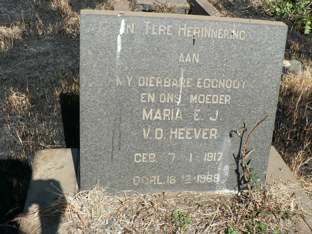 HEEVER Maria E.J., v.d. 1917-1969