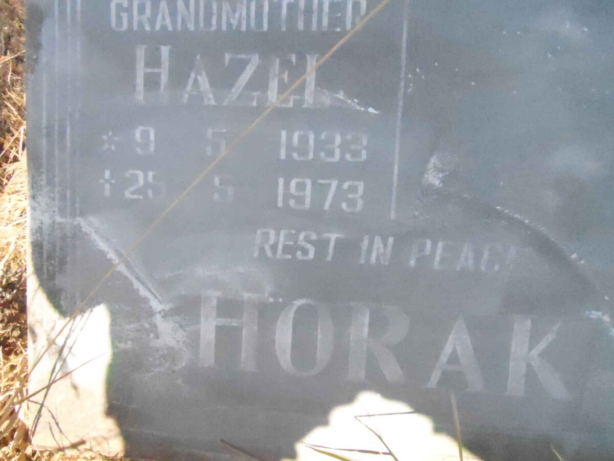 HORAK Hazel 1933-1973