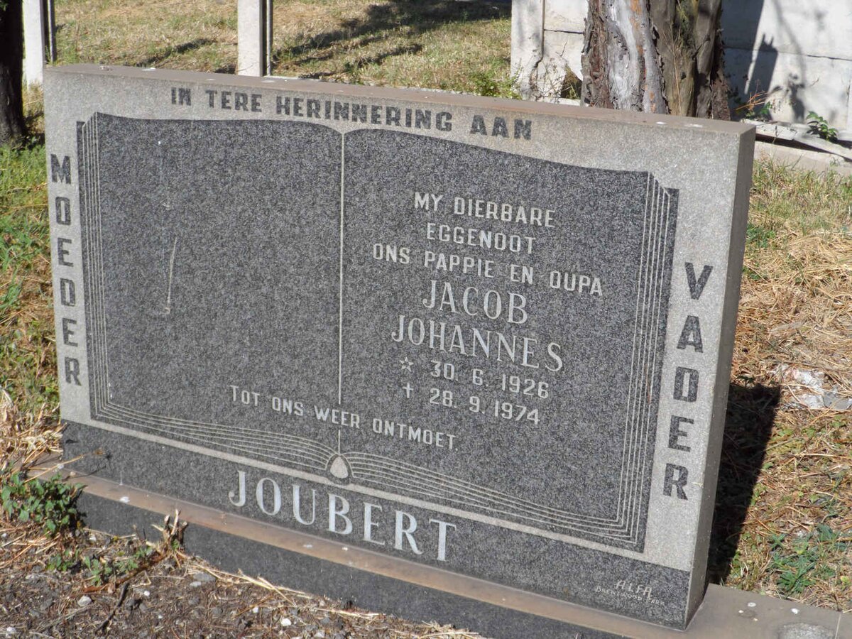 JOUBERT Jacob Johannes 1926-1974