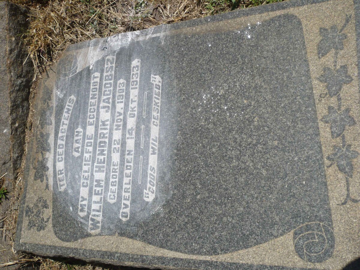 JACOBSZ Willem Hendrik 1903-1933