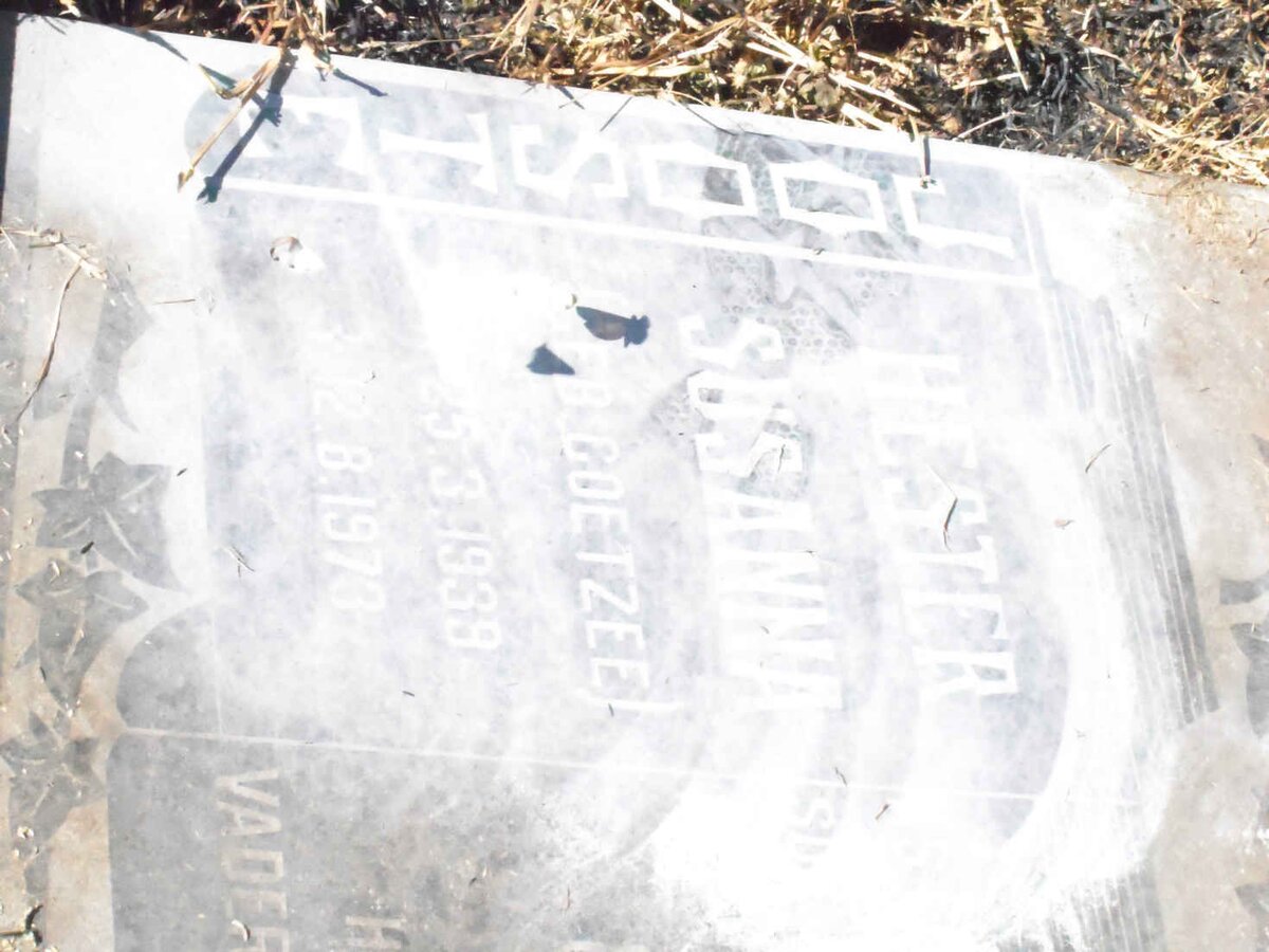 JOOSTE Hester Susanna nee COETZEE 1939-1973