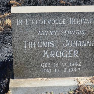 KRUGER Theunis Johannes 1942-1943